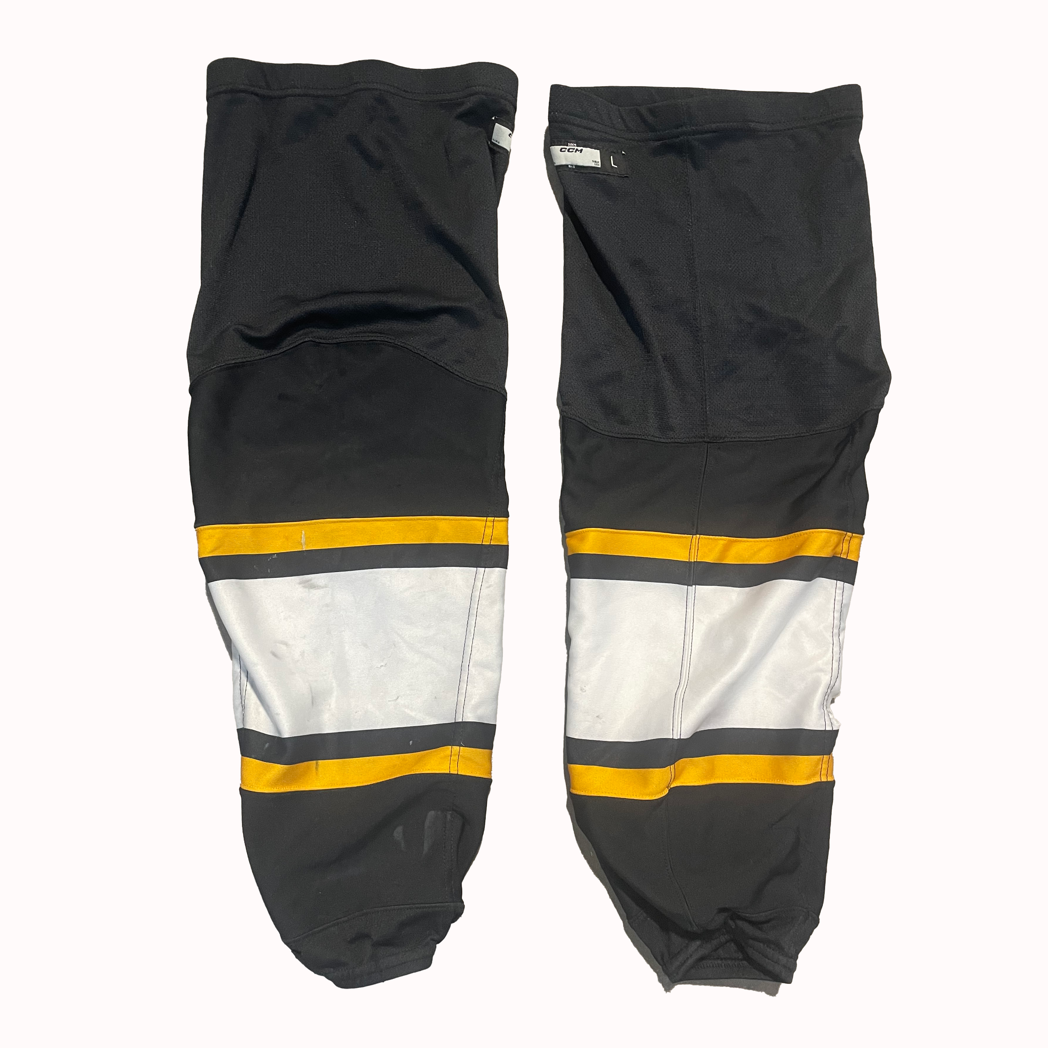 CCM - Used OHL Hockey Socks (Black/Yellow/White)